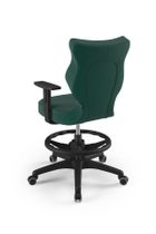 Entelo, Duo, krzesło biurowe z podnóżkiem i podłokietnikami, wzrost 159-188 cm, zielone