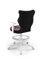 Entelo, Duo, krzesło biurowe z podnóżkiem i podłokietnikami, wzrost 159-188 cm, zwierzaki