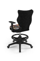 Entelo, Duo, krzesło biurowe z podnóżkiem i podłokietnikami, wzrost 159-188 cm, zwierzaki