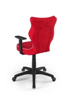 Entelo, Duo, krzesło młodzieżowe z podłokietnikami, wzrost 146-176,5 cm, czerwone