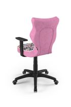 Entelo, Duo, krzesło młodzieżowe z podłokietnikami, wzrost 146-176,5 cm, motylki