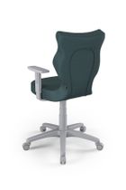 Entelo, Duo, krzesło młodzieżowe z podłokietnikami, wzrost 146-176,5 cm, niebieskie