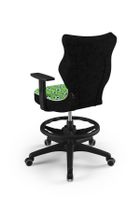 Entelo, Duo, krzesło młodzieżowe z podnóżkiem i podłokietnikami, wzrost 146-176,5 cm, piłki