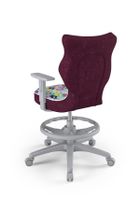 Entelo, Duo, krzesło młodzieżowe z podnóżkiem i podłokietnikami, wzrost 146-176,5 cm, sowy