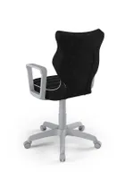 Entelo, Norm, krzesło biurowe z podłokietnikami, wzrost 159-188 cm, czarne