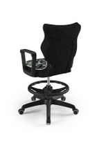 Entelo, Norm, krzesło biurowe z podnóżkiem i podłokietnikami, wzrost 159-188 cm, moro