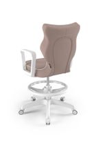 Entelo, Norm, krzesło biurowe z podnóżkiem i podłokietnikami, wzrost 159-188 cm, różowe