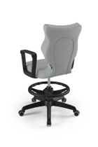 Entelo, Norm, krzesło biurowe z podnóżkiem i podłokietnikami, wzrost 159-188 cm, szare
