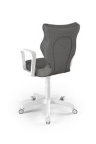 Entelo, Norm, krzesło młodzieżowe z podłokietnikami, wzrost 146-176,5 cm, ciemno szare