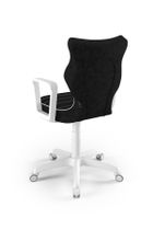 Entelo, Norm, krzesło młodzieżowe z podłokietnikami, wzrost 146-176,5 cm, czarne