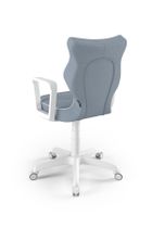 Entelo, Norm, krzesło młodzieżowe z podłokietnikami, wzrost 146-176,5 cm, niebieskie