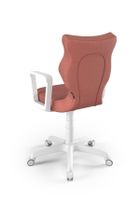 Entelo, Norm, krzesło młodzieżowe z podłokietnikami, wzrost 146-176,5 cm, różowe