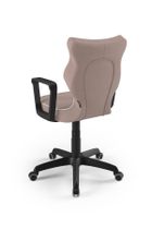 Entelo, Norm, krzesło młodzieżowe z podłokietnikami, wzrost 146-176,5 cm, różowe