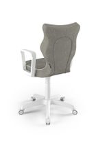 Entelo, Norm, krzesło młodzieżowe z podłokietnikami, wzrost 146-176,5 cm, szare