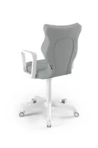 Entelo, Norm, krzesło młodzieżowe z podłokietnikami, wzrost 146-176,5 cm, szare