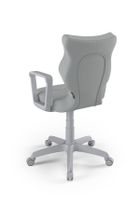 Entelo, Norm, krzesło młodzieżowe z podłokietnikami, wzrost 146-176,5 cm, szare