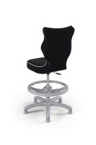 Entelo, Petit, krzesło dziecięce z podnóżkiem, wzrost 119-142 cm, czarne