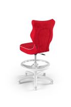 Entelo, Petit, krzesło dziecięce z podnóżkiem, wzrost 119-142 cm, czerwone