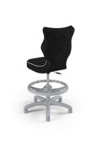 Entelo, Petit, krzesło dziecięce z podnóżkiem, wzrost 133-159 cm, czarne