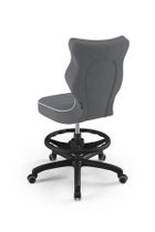 Entelo, Petit, krzesło młodzieżowe z podnóżkiem, wzrost 146-176,5 cm, ciemno szare