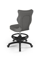 Entelo, Petit, krzesło młodzieżowe z podnóżkiem, wzrost 146-176,5 cm, ciemno szare