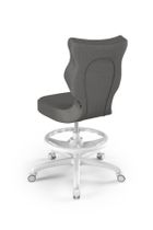 Entelo, Petit, krzesło młodzieżowe z podnóżkiem, wzrost 146-176,5 cm, ciemno szare