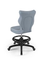 Entelo, Petit, krzesło młodzieżowe z podnóżkiem, wzrost 146-176,5 cm, niebieskie