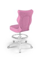 Entelo, Petit, krzesło młodzieżowe z podnóżkiem, wzrost 146-176,5 cm, różowe