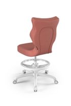 Entelo, Petit, krzesło młodzieżowe z podnóżkiem, wzrost 146-176,5 cm, różowe