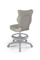 Entelo, Petit, krzesło młodzieżowe z podnóżkiem, wzrost 146-176,5 cm, szare