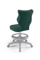 Entelo, Petit, krzesło młodzieżowe z podnóżkiem, wzrost 146-176,5 cm, zielone