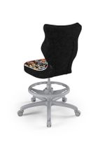 Entelo, Petit, krzesło młodzieżowe z podnóżkiem, wzrost 146-176,5 cm, zwierzaki