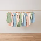 ergoPouch, Daisies, śpiworek jersey z rękawami, 3-12m, TOG 1.0