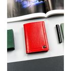 Etui na dokumenty, czerwone, skórzane, Rovicky