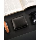 Etui na karty, czarne, skórzane, 4U Cavaldi