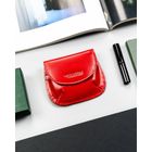 Etui na karty, czerwone, skórzane, 4U Cavaldi