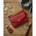 Etui na karty, czerwone, skórzane, 4U Cavaldi