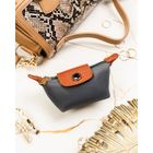 Etui na klucze, ciemnoszare, skóra ekologiczna, Peterson