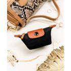 Etui na klucze, czarne, skóra ekologiczna, Peterson