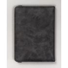 Etui na paszport, czarne, skóra ekologiczna, Peterson