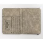 Etui na paszport, szare, skóra ekologiczna, Peterson