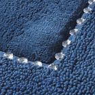 Eurofirany, dywanik łazienkowy chic, 50-70 cm, granatowy