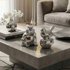 Eurofirany, figurka dekoracyjna, Fabio, 10-7-11 cm, srebrny