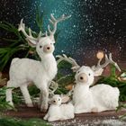 Eurofirany, figurka świąteczna, 27-17-35 cm, biały