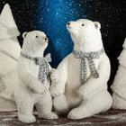 Eurofirany, figurka świąteczna, 28-27-53 cm, biały