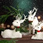 Eurofirany, figurka świąteczna, 40-15-30 cm, biały