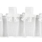 Eurofirany, firana gotowa, Alexandra, na szelkach, 150-30 cm, biały