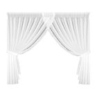 Eurofirany, firana gotowa, Artemida, na taśmie, 400-160 cm, biały