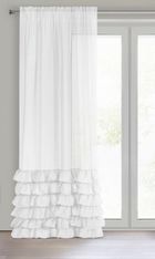 Eurofirany, firana gotowa, Dolly, na taśmie, 140-250 cm, biały