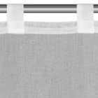 Eurofirany, firana gotowa, Hestia, na szelkach 150-70 cm, biały